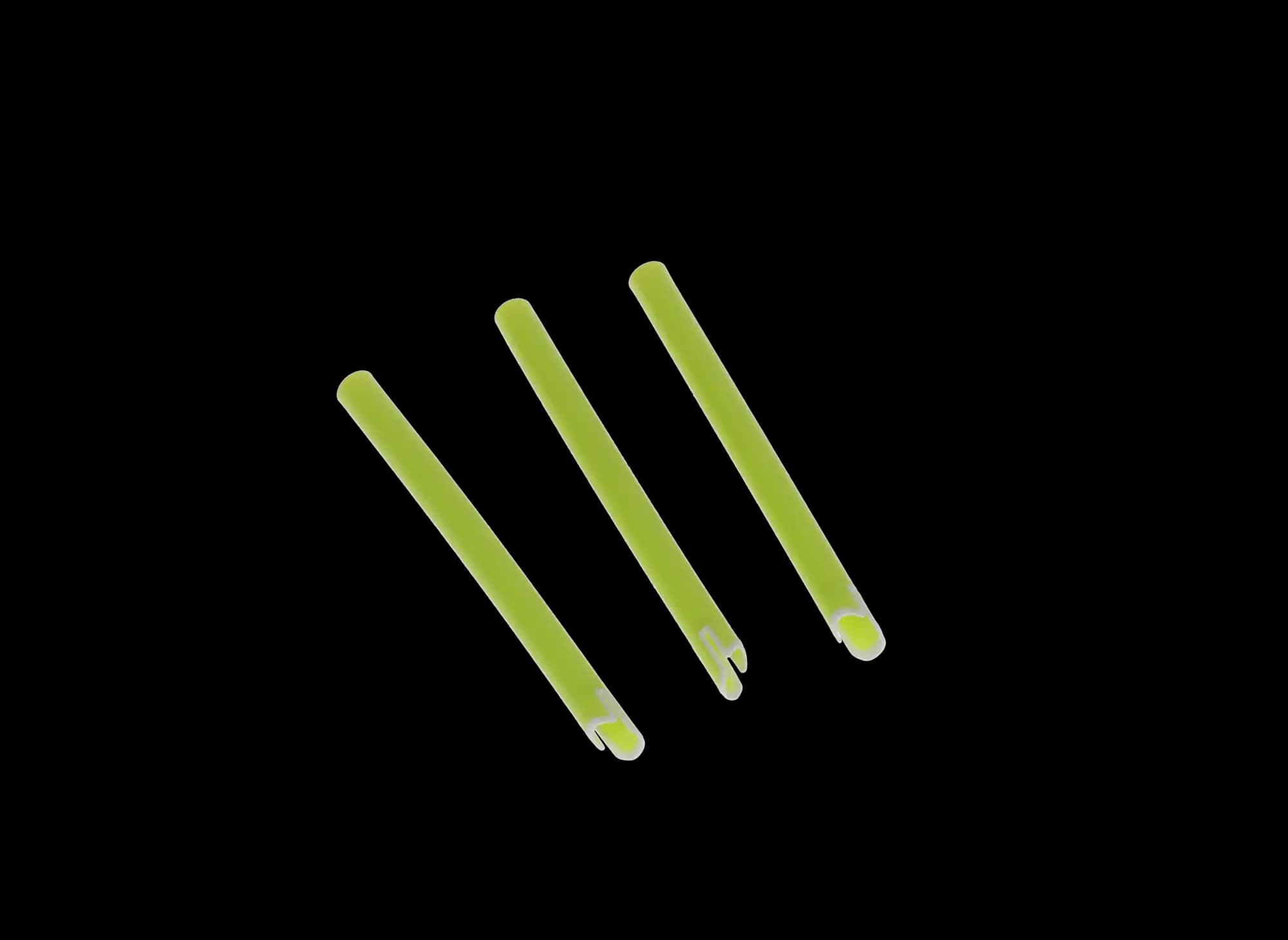 BeeSure Comfy HVE Tips, Green/White, Vented, 11mm, 100/Bag, BE306 thumbnail 4