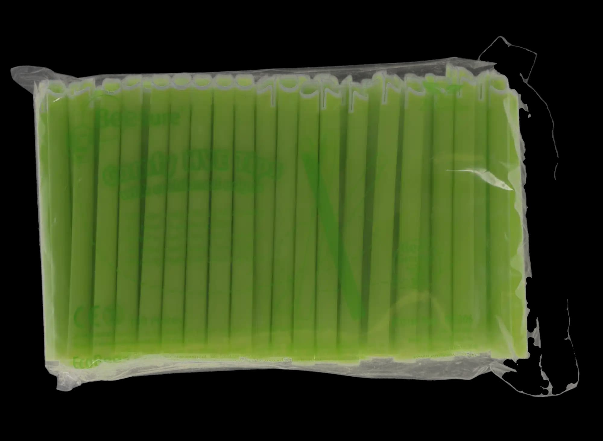 BeeSure Comfy HVE Tips, Green/White, Vented, 11mm, 100/Bag, BE306 thumbnail 5