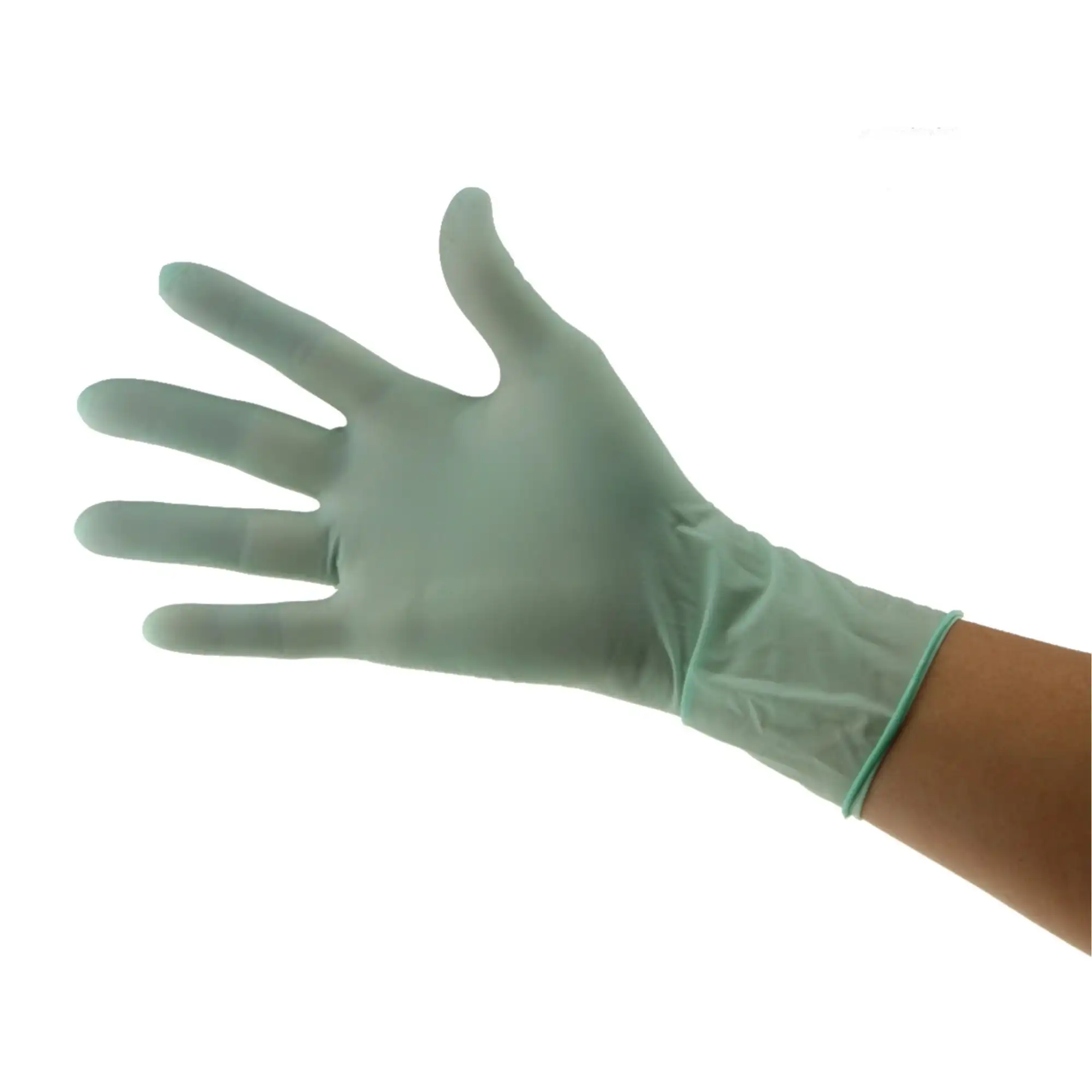BeeSure Latex Powder-Free Exam Gloves, Large, Green, Citrus-Mint Scent, 100/Box, 2838 - BeeSure Latex Powder-Free Exam Gloves, Large, Green, Citrus-Mint Scent, 100/Box - Image 1