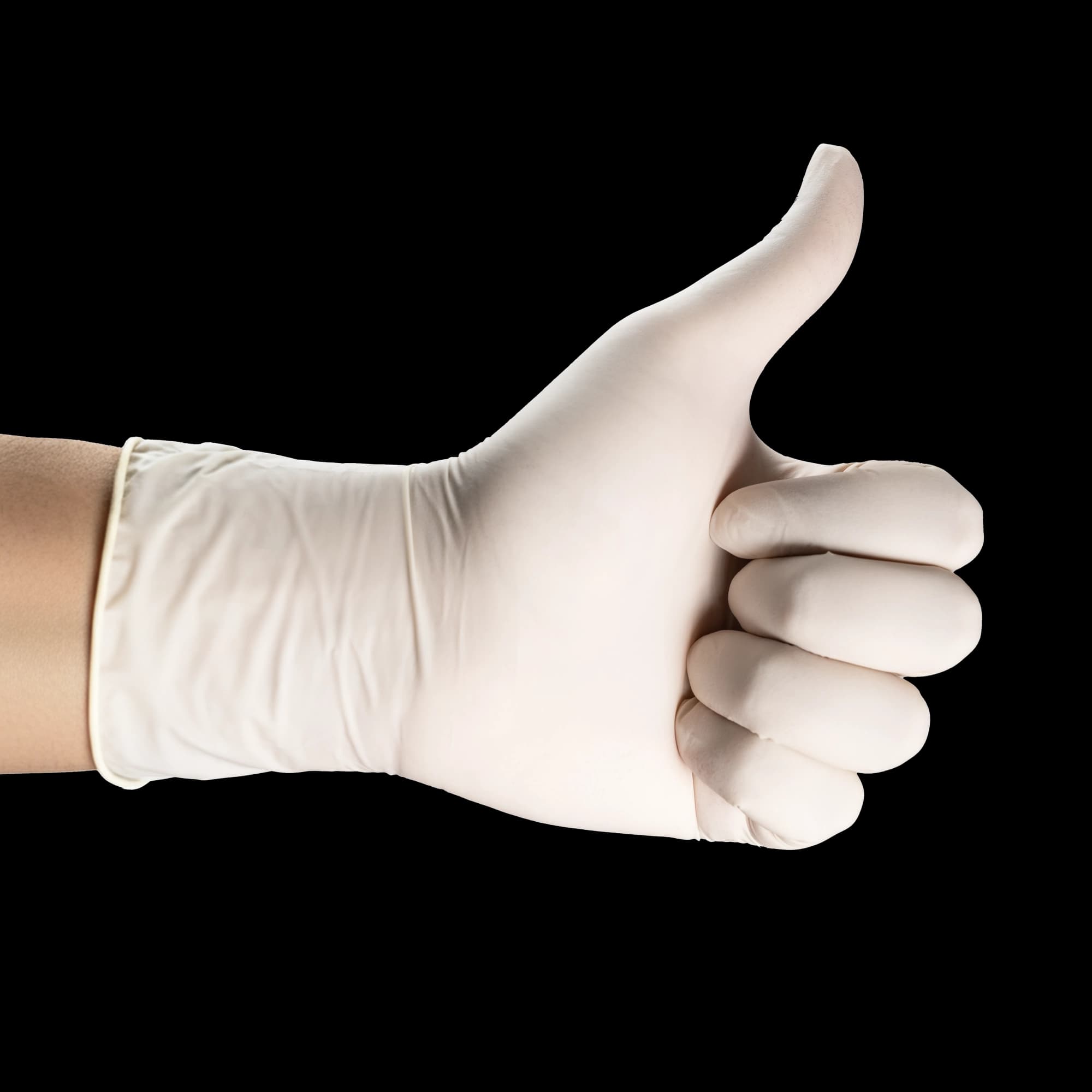 BeeSure Latex Powder-Free Exam Gloves, Medium, Natural, 100/Box, 2817 - BeeSure Latex Powder-Free Exam Gloves, Medium, Natural, 100/Box - Image 1