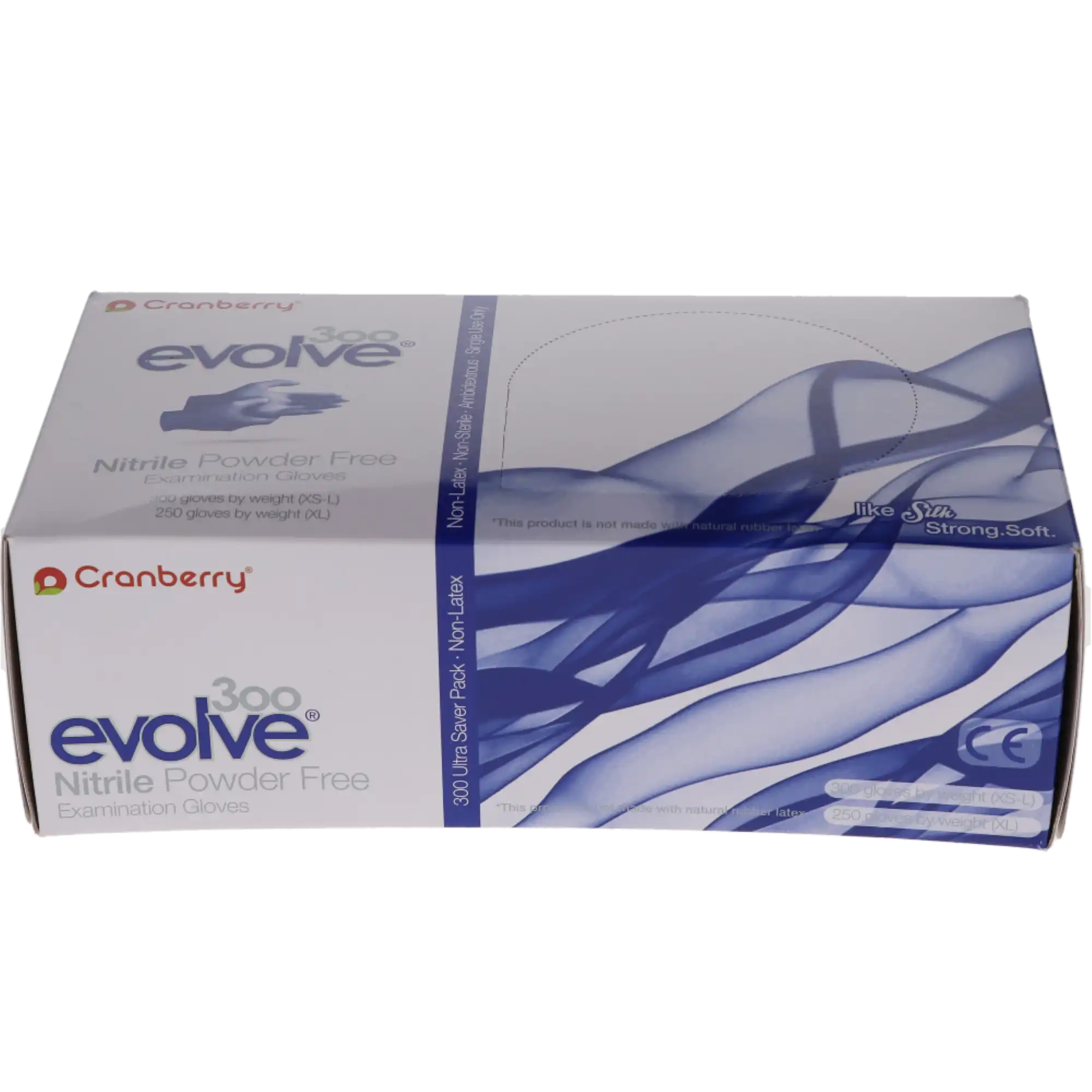 Cranberry Evolve300™ Powder-Free Nitrile Examination Gloves, Extra Small, Royal Blue, 300/Box, CR3305 thumbnail 12