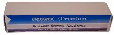 Crosstex All-Gauze Sponges Premium, Non-Sterile, 2" x 2", 12-Ply, 8000/Case, ENC212 - All-Gauze Sponges Premium N/S 2x2 12-Ply 8000/Case - Image 1