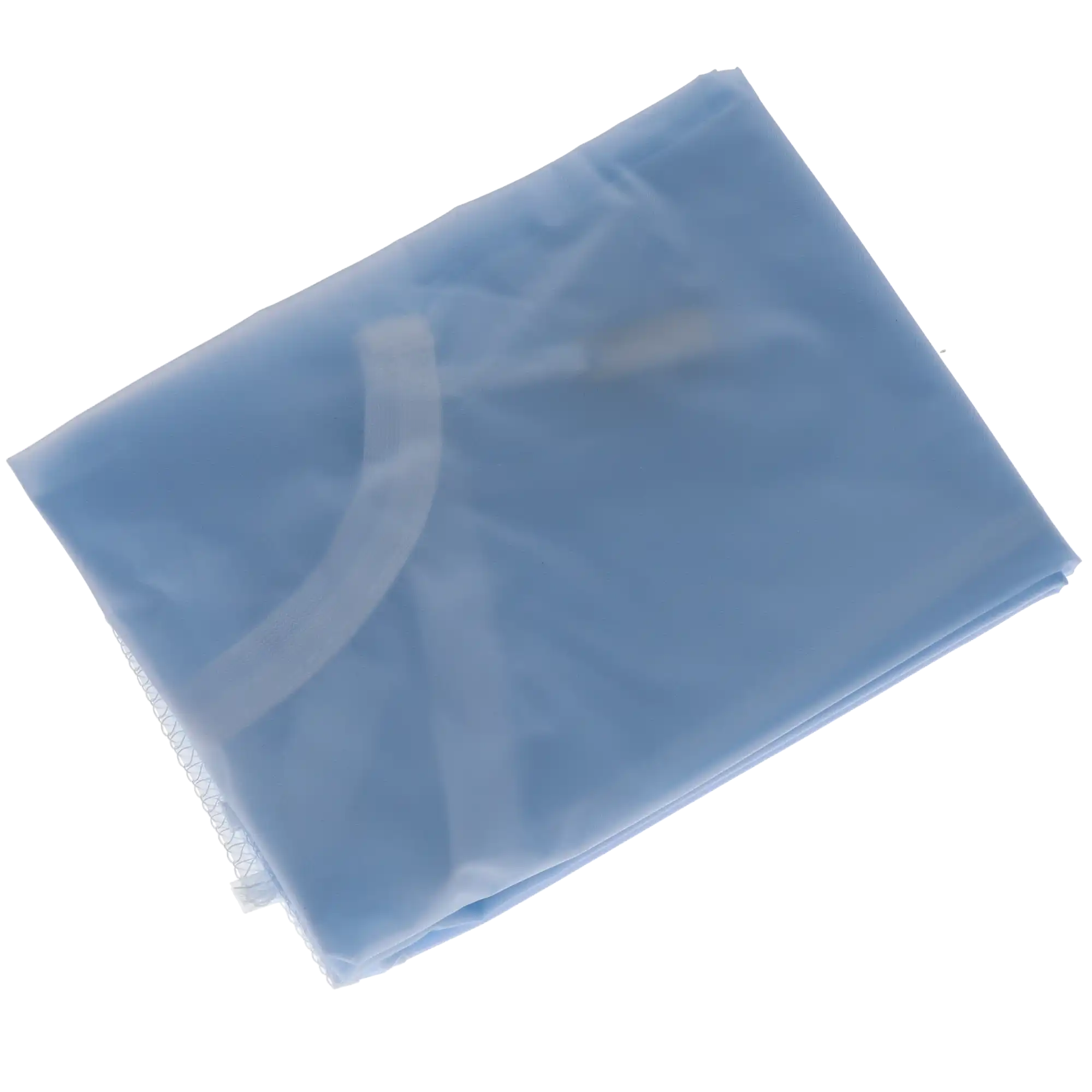 Crosstex Patient Barrier Apron, Plastic, Waist Length, 27" x 30", Blue, 1/Pk, NP3BL thumbnail 4