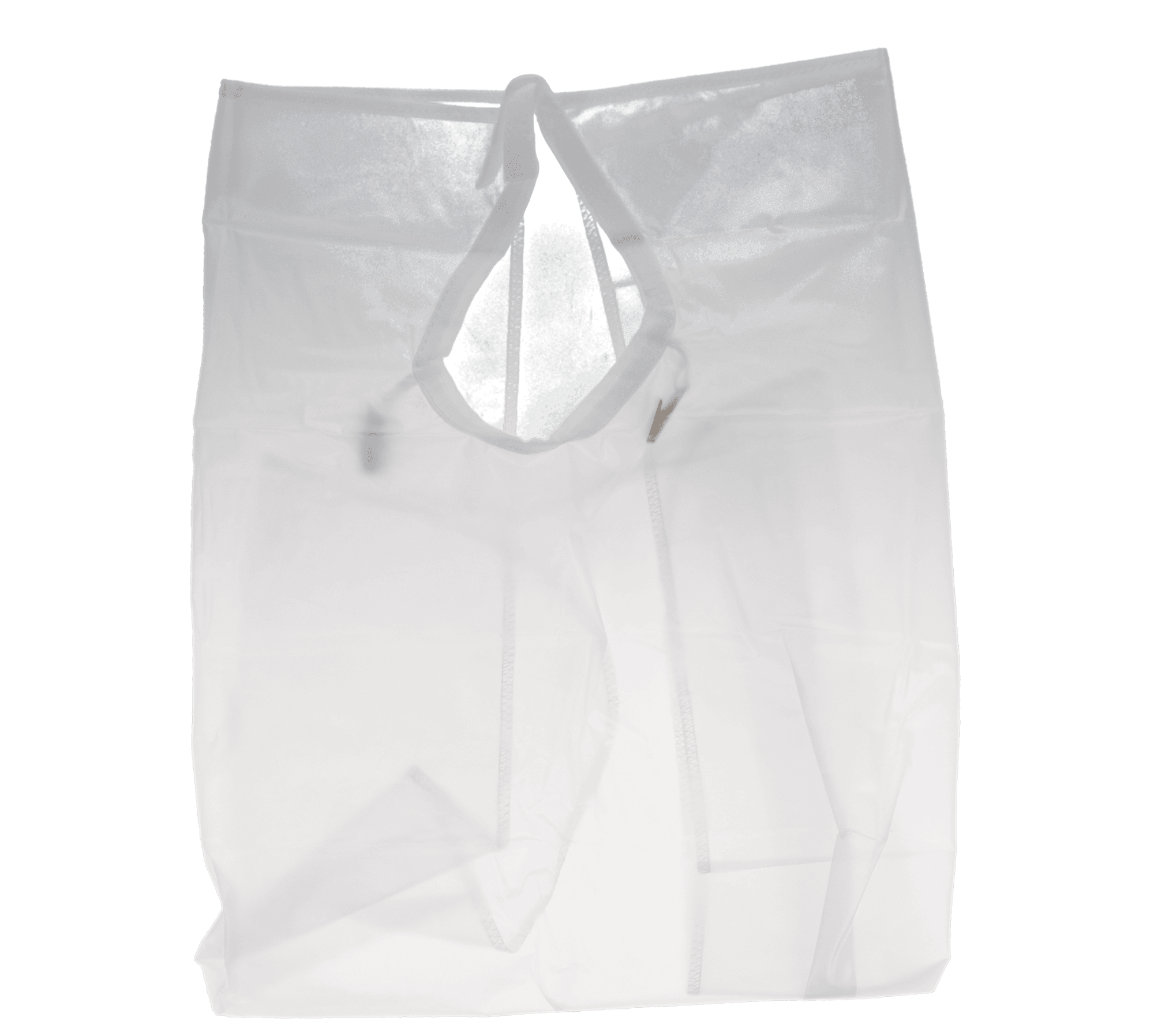 Crosstex Patient Barrier Apron, Plastic, Waist Length, 27" x 30", White, 1/Pk, NP3WH thumbnail 3