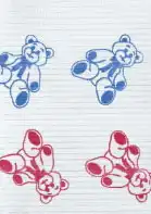 Crosstex PolyBack Patient Bibs, 3-Ply, 13" x 19", Teddy Bear Print, 500/Case, WPXTB thumbnail 2