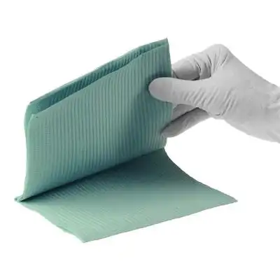 Crosstex Sani-Tab Chain-Free Patient Towels, 2-Ply Tissue with 1-Ply Poly, White, 13" x 19", 400/Box, WEXWHT thumbnail 4