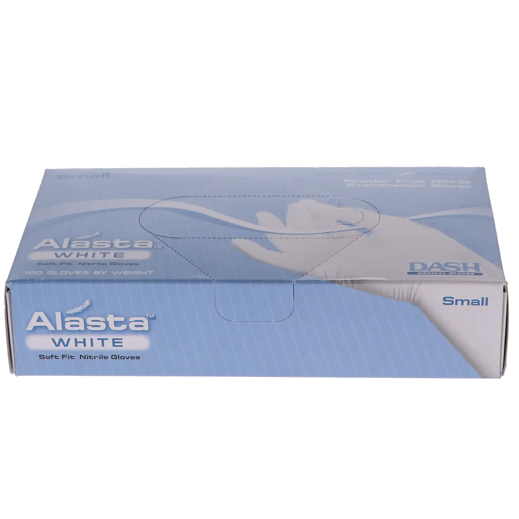Alasta™ White Nitrile Powder-Free Exam Gloves, Small, Textured, 100/Box, AW100S thumbnail 10