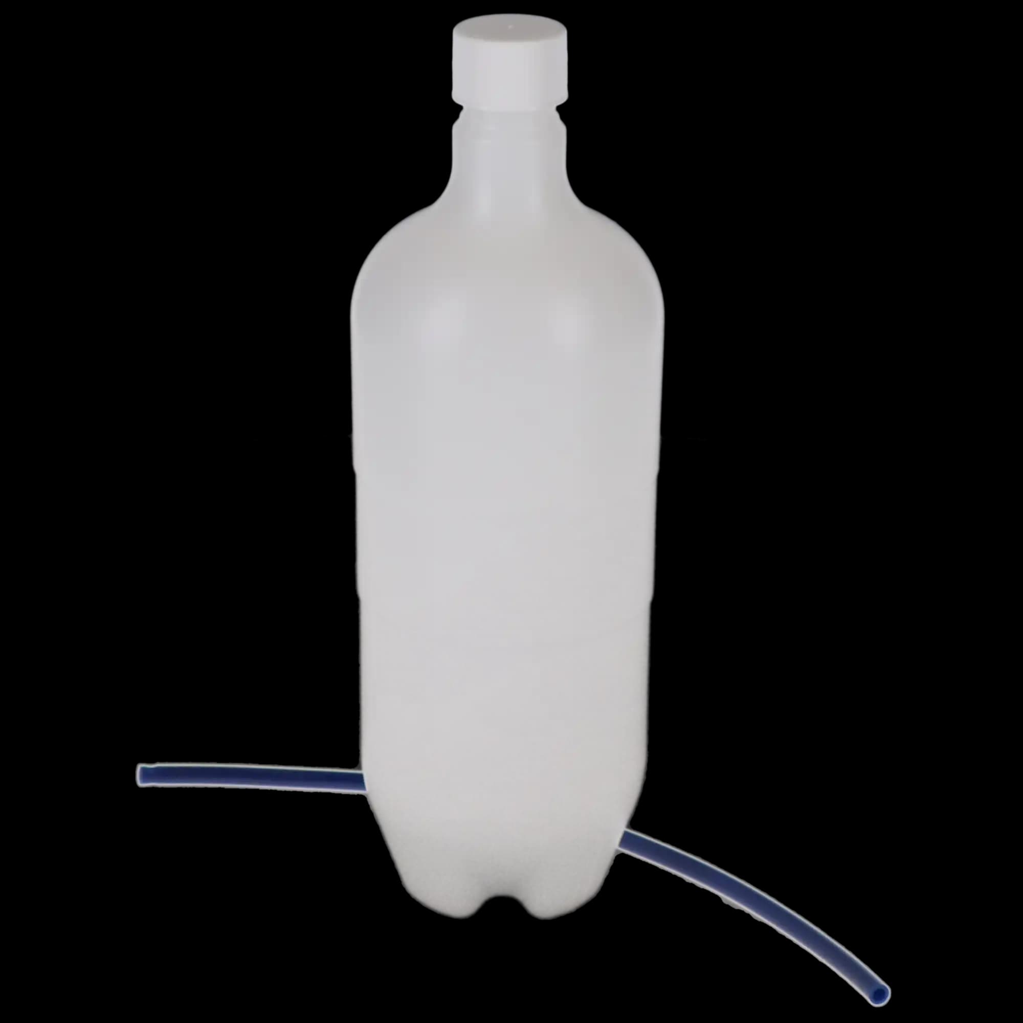 DCI 8128 750 mL Plastic Water Bottle with Cap and Pick-Up Tube, HDPE, 28 mm Threads, 1/Pk thumbnail 2