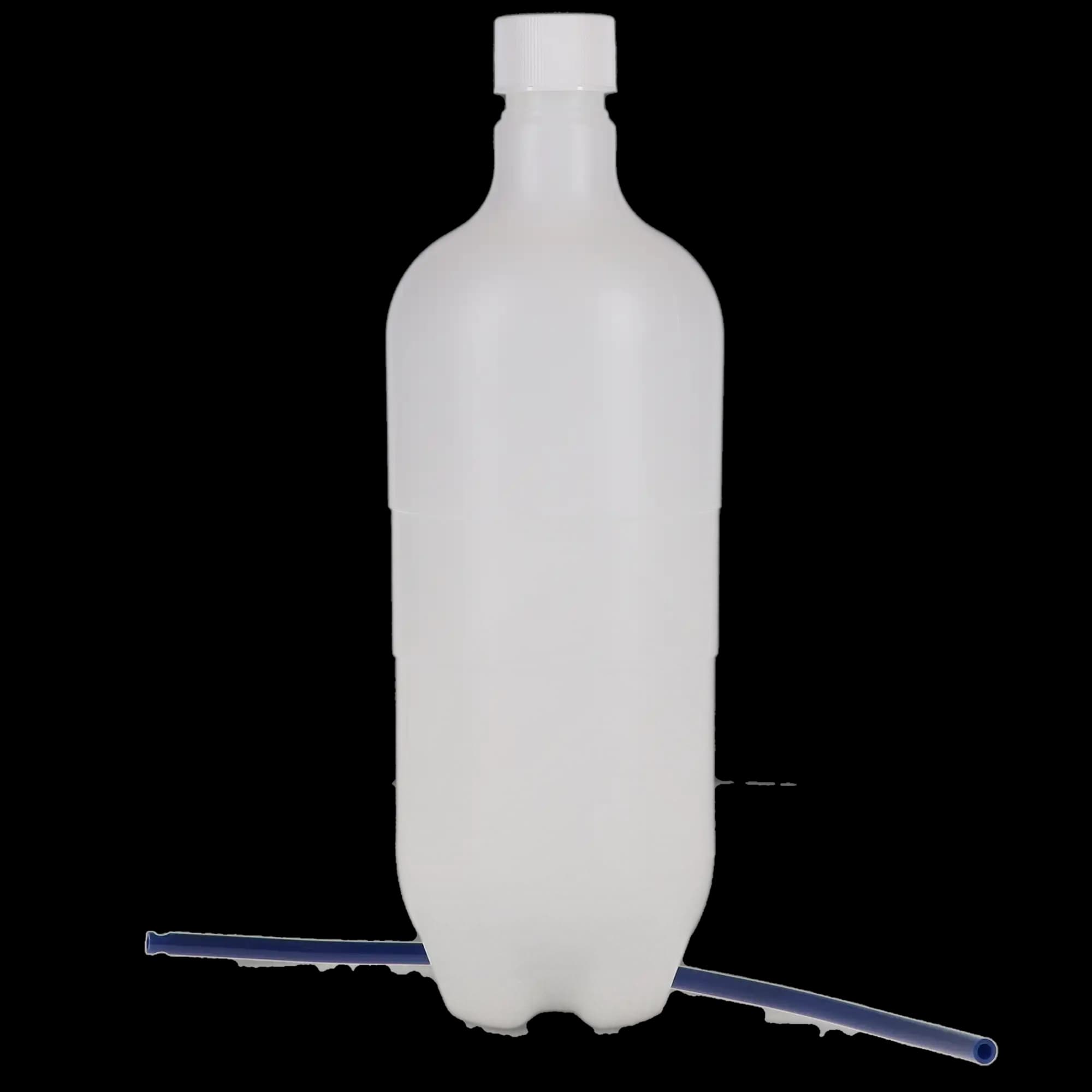 DCI 8128 750 mL Plastic Water Bottle with Cap and Pick-Up Tube, HDPE, 28 mm Threads, 1/Pk thumbnail 4