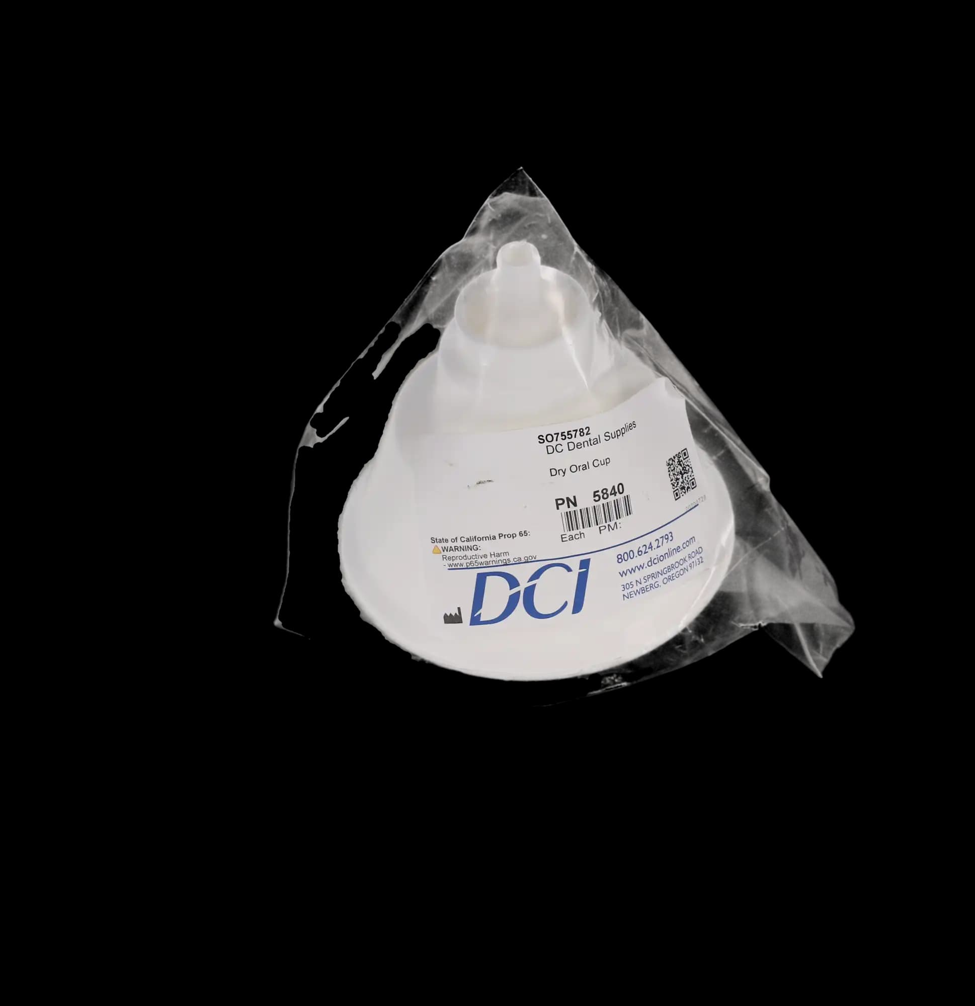 DCI International Dry Oral Cup, Autoclavable, White, 4"D x 4.5"H, 1/Pk, 5840 thumbnail 5