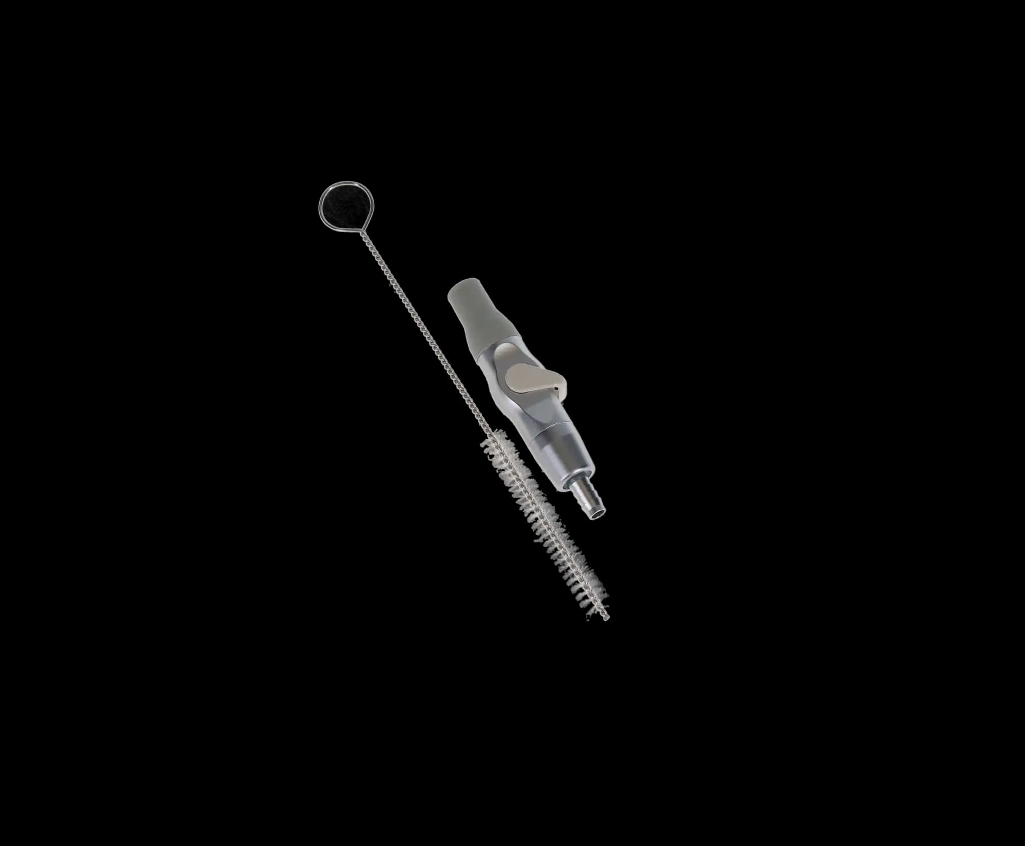 DCI International Economy Autoclavable Saliva Ejector with Quick Disconnect, Anodized Aluminum, Plastic Lever, 1/Pack, 5660 thumbnail 4