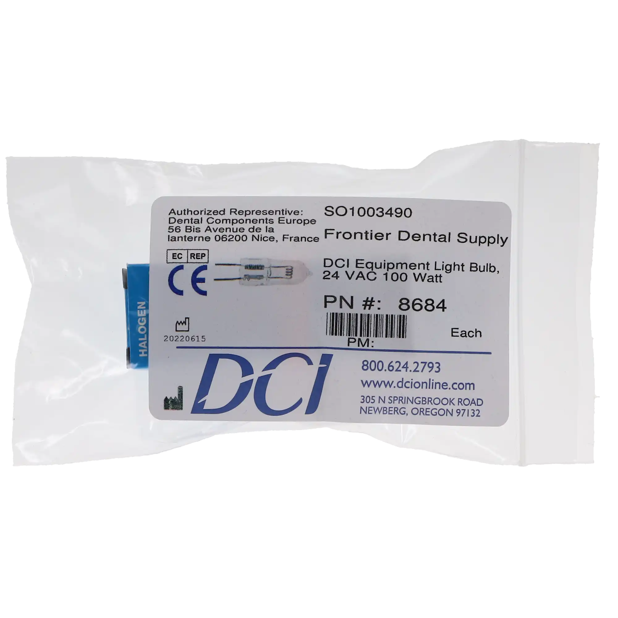 DCI Equipment Light Bulb, 24 VAC 100 Watt, Replacement for DCI/Midmark 355, 1/Pk, 8684 thumbnail 4