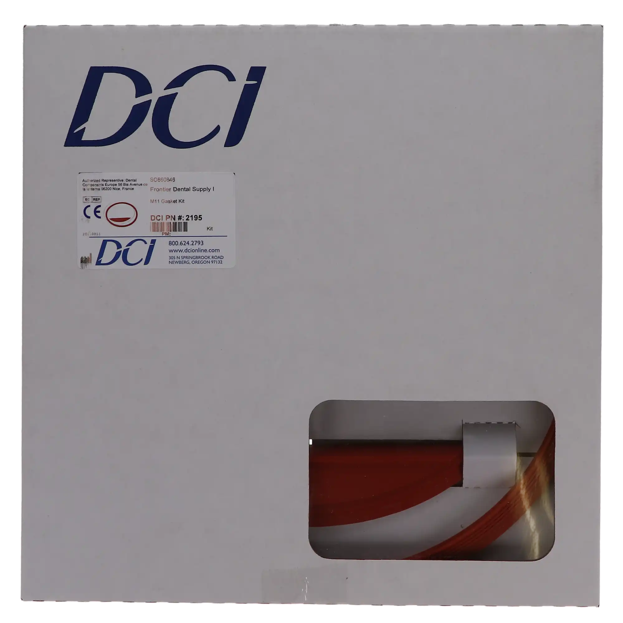 DCI International Sterilizer M11 Door Gasket Kit with Dam, 3-Piece (Gasket, Dam, Hoop), 1 Kit/Pk, 2195 thumbnail 4