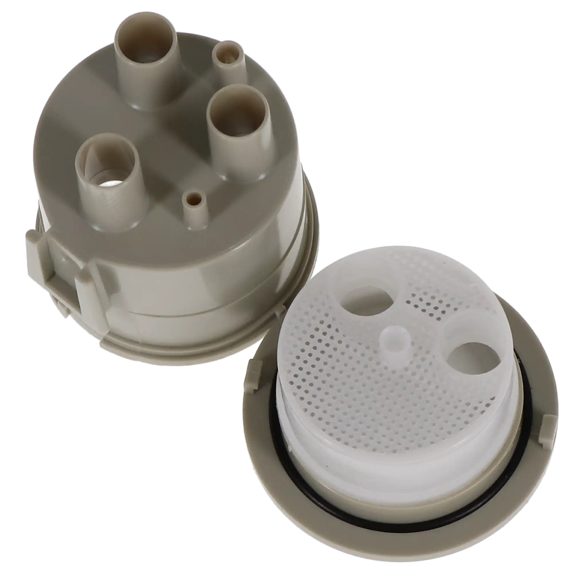 DCI International Vacuum Canister Kit, Gray, Bracket Mounted, 2 HVE & 1 SE, 1-7/8" Collector Screen, 1/Pk, 5860 thumbnail 2