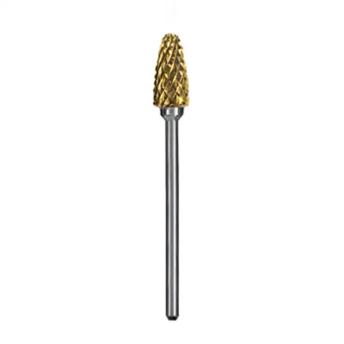 Dedeco Goldies Carbide Bur, HP, Cross Cut, Coarse Cut, #84-T/XC, 3/32" (2.35mm) Shank, 1/Pk, 8201 thumbnail 2