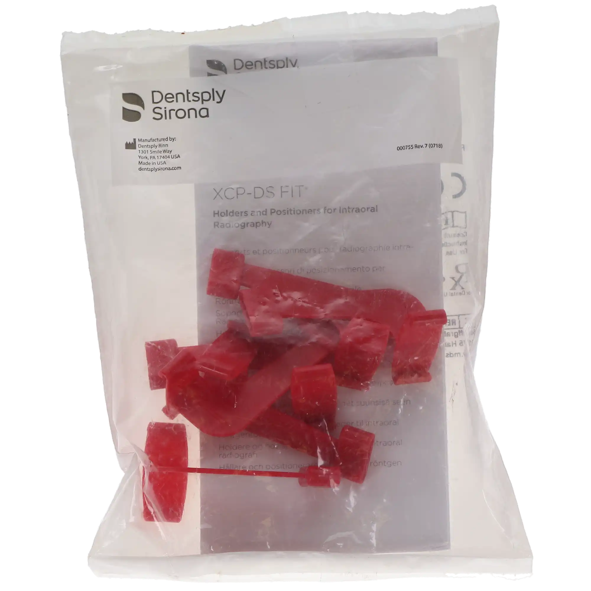 Dentsply Sirona Rinn XCP Bitewing Biteblock, #2 Horizontal, Red, 6/Box, 54-0929 thumbnail 6
