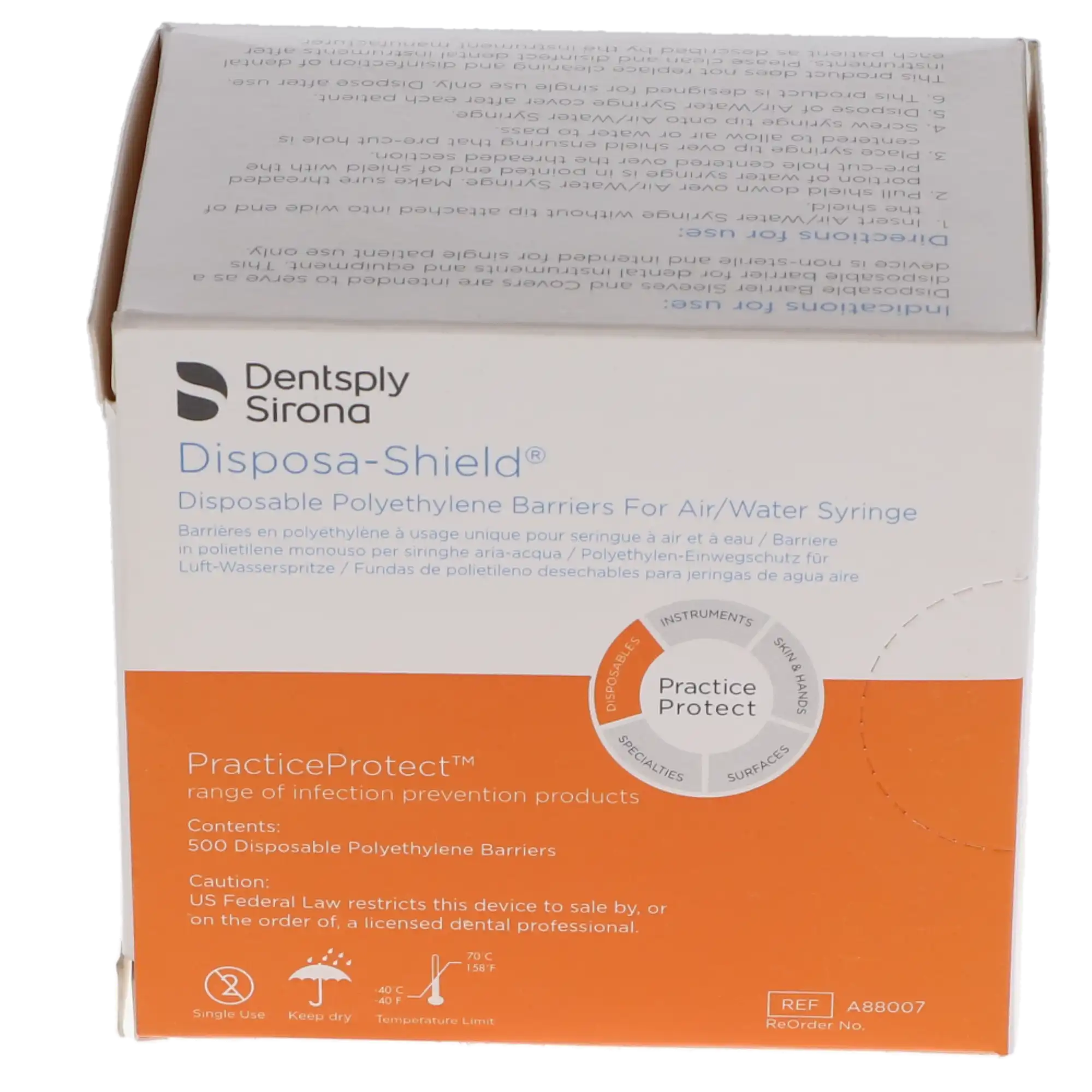Disposa-Shield Disposable Air/Water Syringe Barrier, Universal, Clear, 2 1/4" x 6 5/8", 500/Box, A88007 thumbnail 10