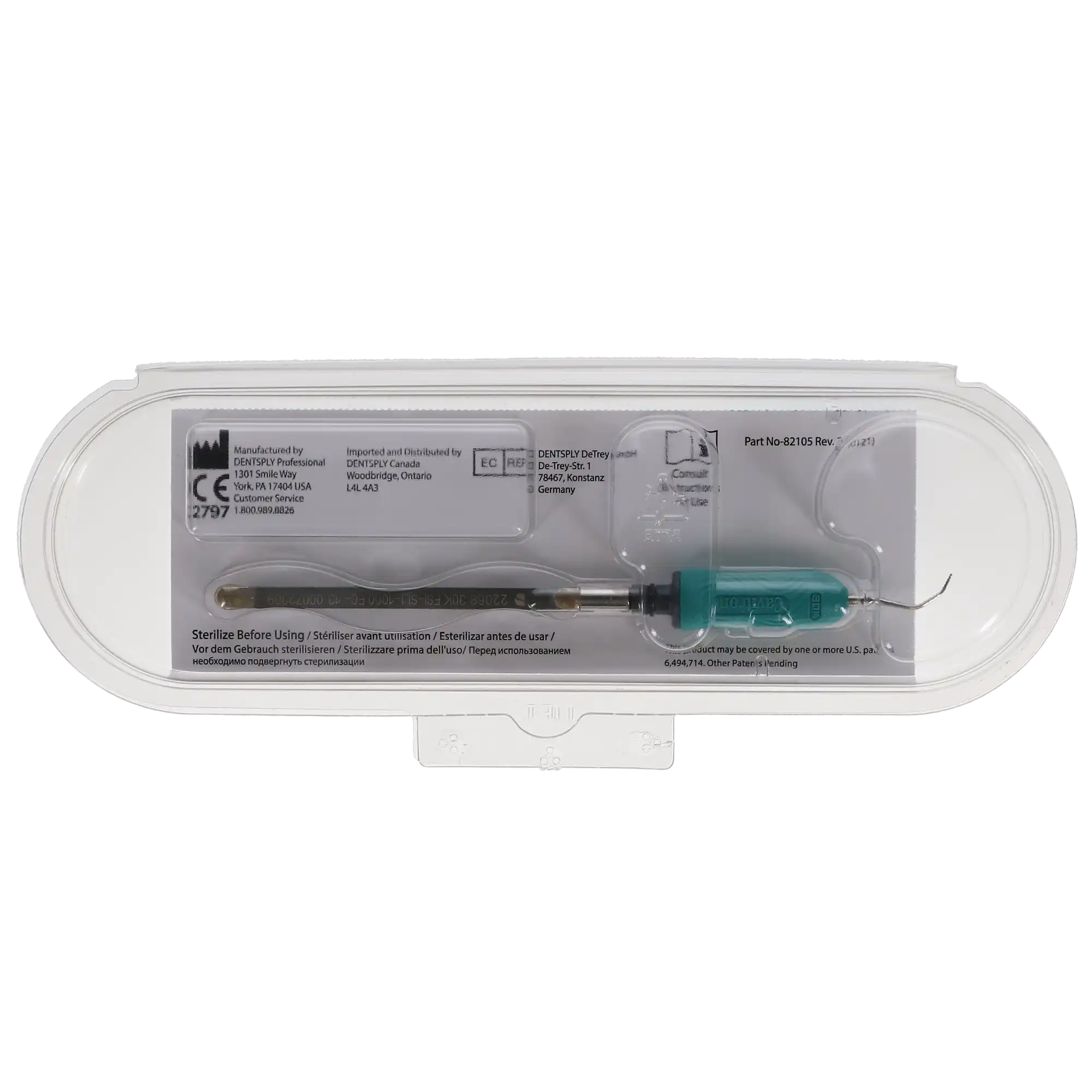 Dentsply Cavitron FSI SlimLINE-1000 Ultrasonic Insert, FitGrip, Triple Bend, Green, 30K, 1/Pk, 82008 thumbnail 10