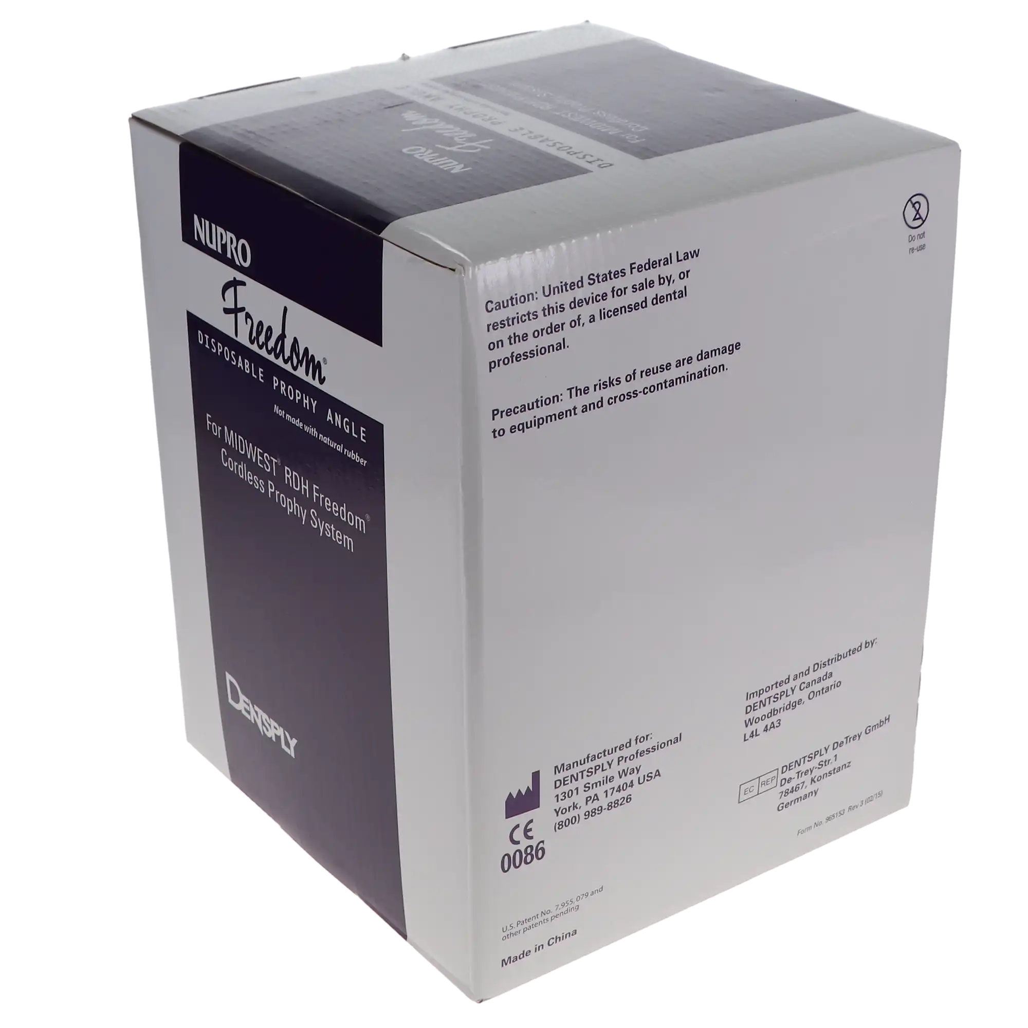 NUPRO Freedom Disposable Prophy Angles, Soft Cup, Lavender, 90°, Latex-Free, 200/Box, 965750 thumbnail 4