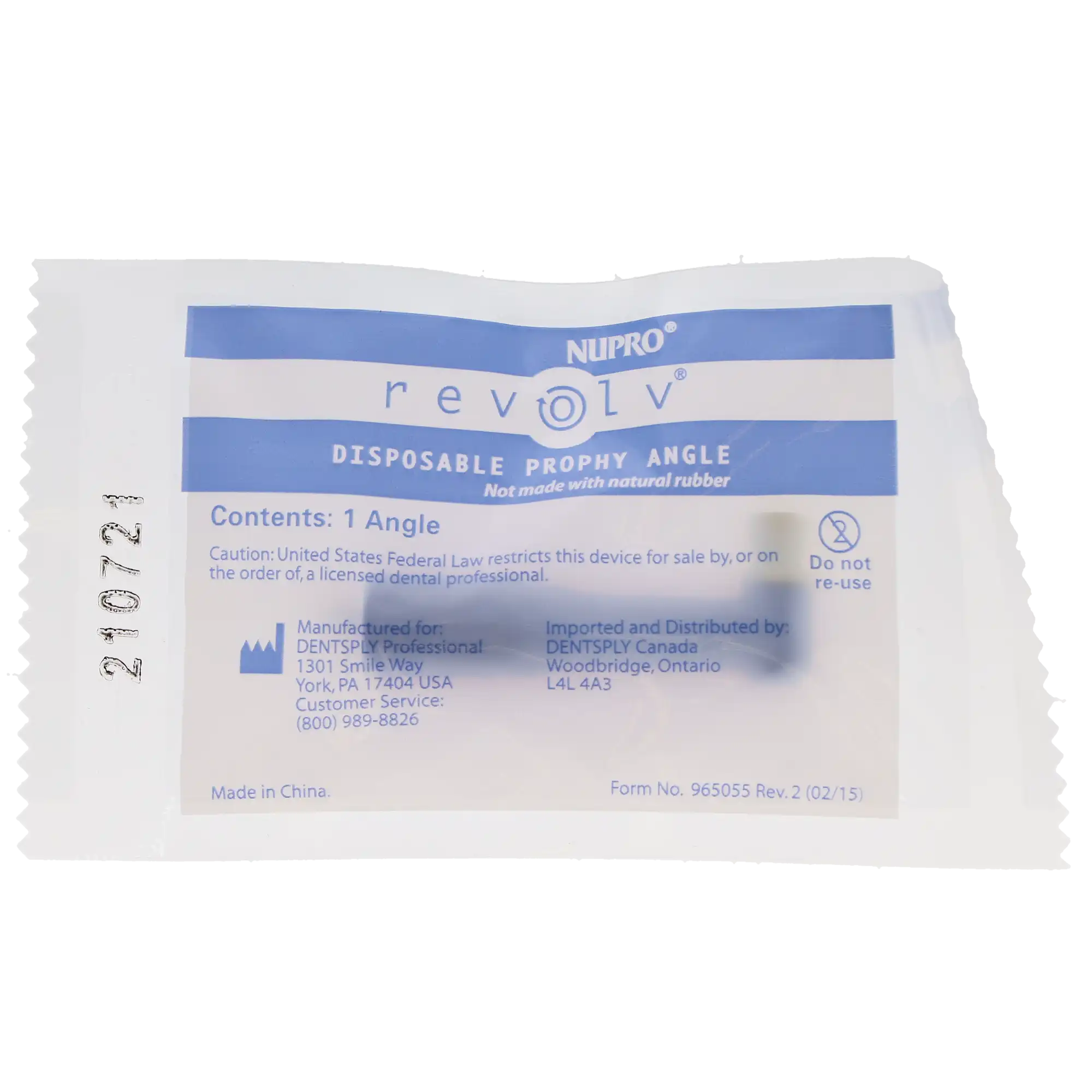 NUPRO revolv Disposable Prophy Angles, Firm Cup, Latex-Free, 90°, 200/Box, 965252 thumbnail 7