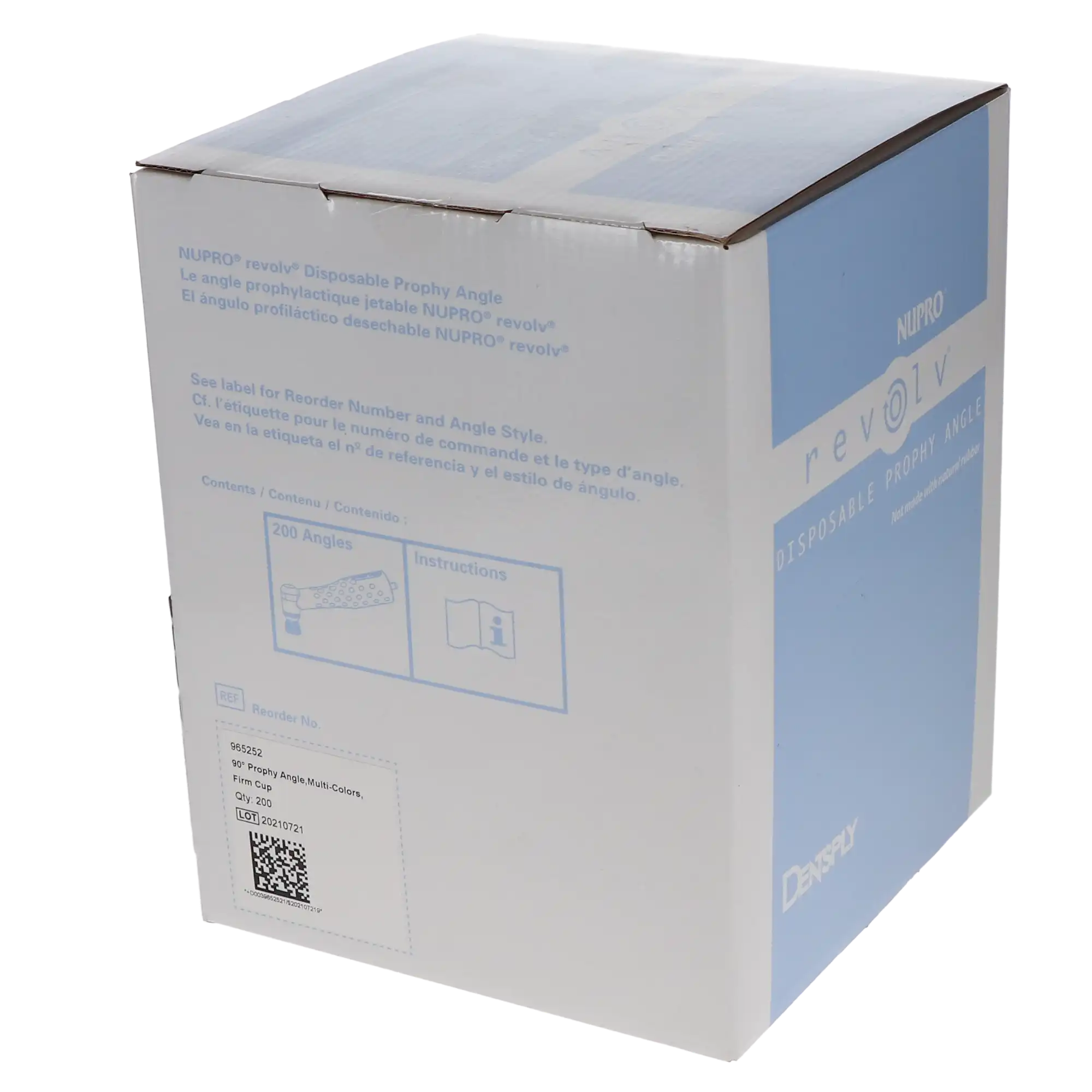 NUPRO revolv Disposable Prophy Angles, Firm Cup, Latex-Free, 90°, 200/Box, 965252 thumbnail 8