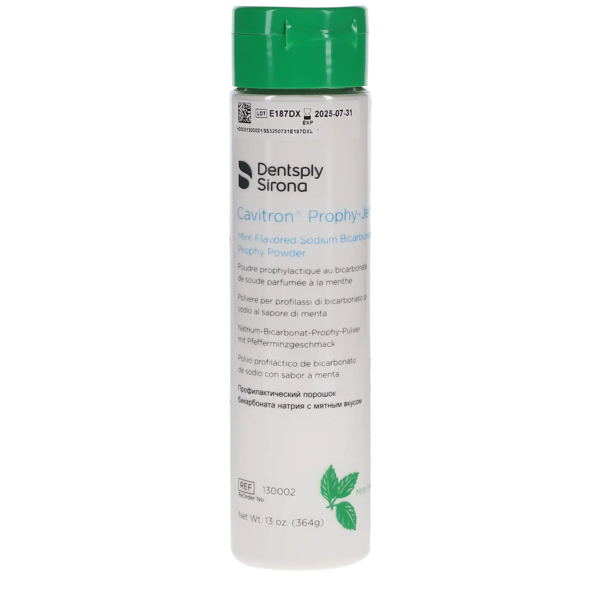 Cavitron Prophy-Jet Prophy Powder, Mint, Sodium Bicarbonate, 13 oz Bottle, 1/Pk, 130002P thumbnail 3