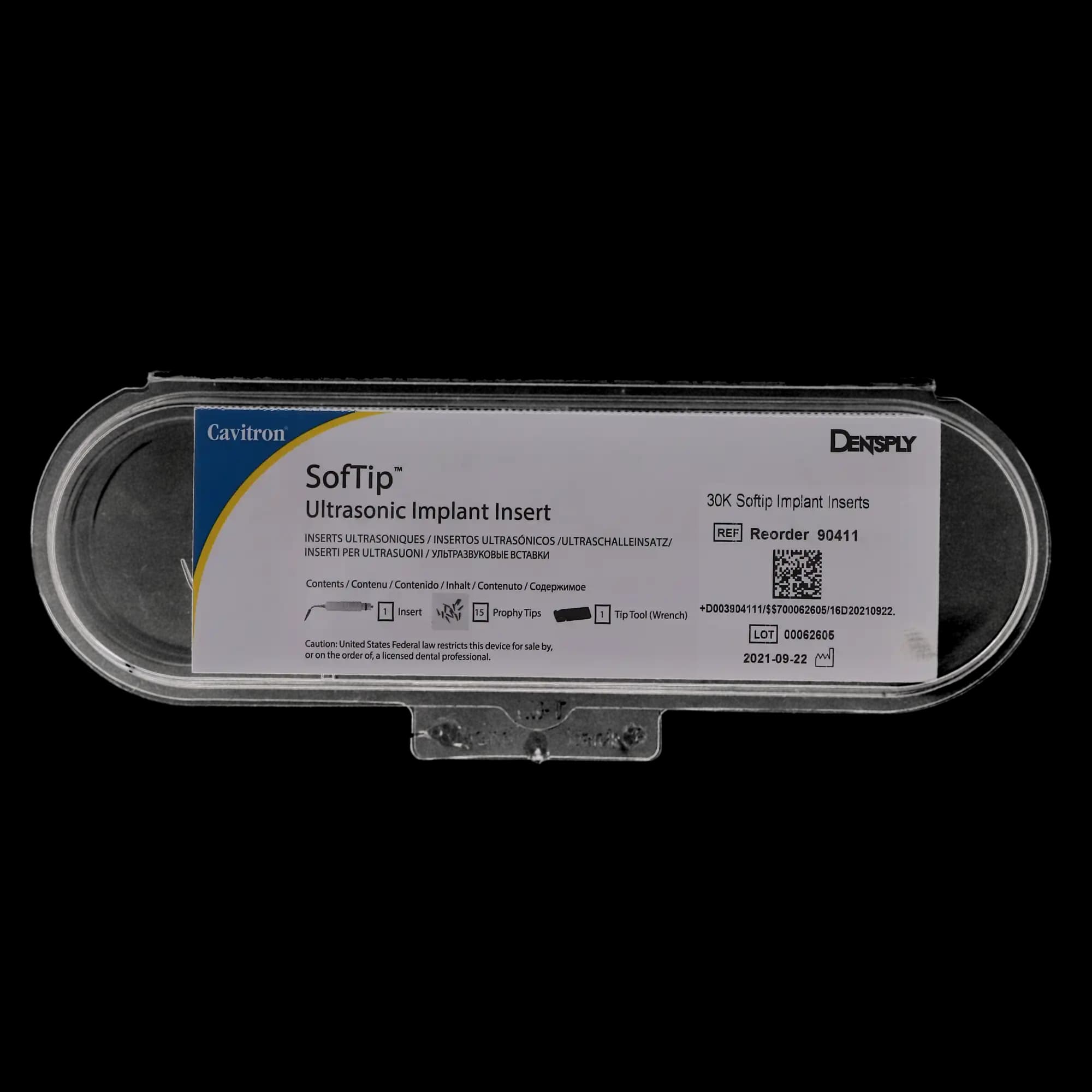 Cavitron SofTip Ultrasonic Implant Insert, 30K, Low Power, Dark Yellow, 1/Pk, 90411 thumbnail 13