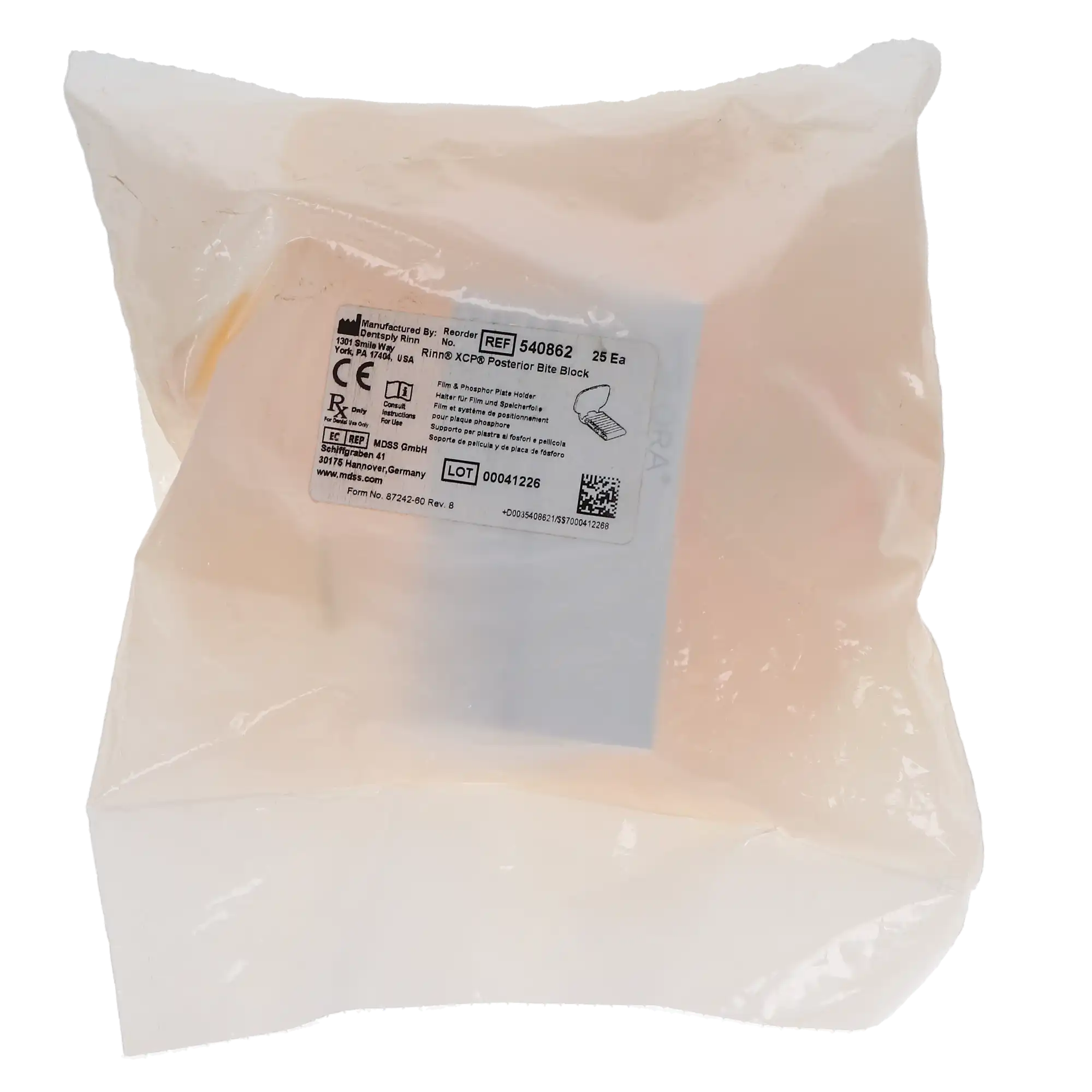 Dentsply Sirona Rinn XCP Color-Coded Posterior Bite Blocks, Yellow, 25/Box, 54-0862 thumbnail 8