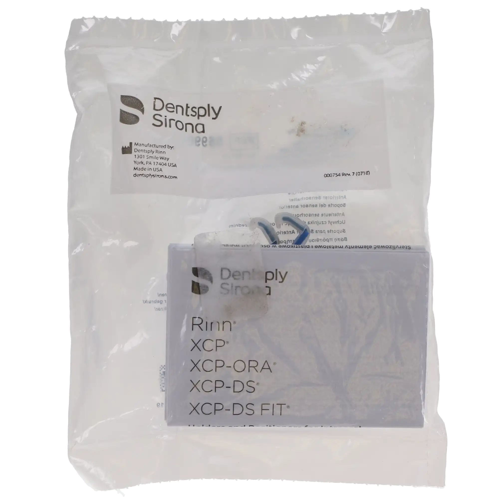 Dentsply Sirona XCP-DS FIT Anterior Biteblock Refill, Blue, Self-Adjusting Clip for Sensor Sizes 0-2, Autoclavable, 2/Pk, 559901 thumbnail 6
