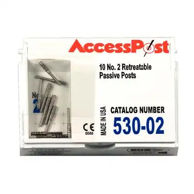 AccessPost Stainless Steel Post Refill, Size #2, Blue, 10/Pk, 530-02 thumbnail 2