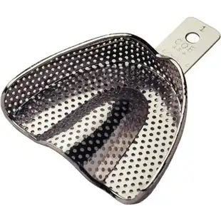 COE Metal Impression Tray, Nickel-Plated, Perforated, #1 Large Upper, Full-Arch, 1 Each, 260011 thumbnail 2