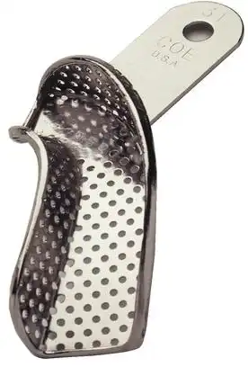 COE Nickel-Plated Perforated Partial Impression Tray #31, Upper Right/Lower Left, 260311 thumbnail 6