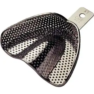 COE Metal Impression Tray, Nickel-Plated, Perforated, #X1 Extra-Large Upper, 1/Pk, 260911 thumbnail 6