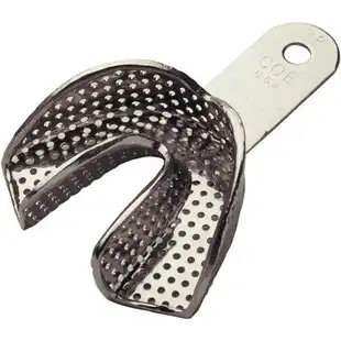 GC America COE Nickel-Plated Perforated Pedodontic Impression Tray, Lower #28 Extra Small, 1/Pack, 260281 thumbnail 6