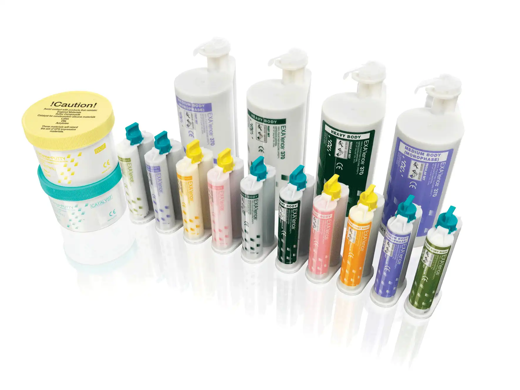 EXA'lence VPES Impression Material Refill, Light Body, Fast Set, Pink, 4 x 48 mL Cartridges with 12 Mixing Tips, GC America 137304 thumbnail 5