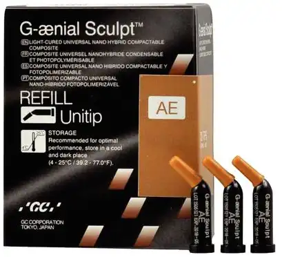 G-aenial Sculpt Universal Composite, Unitip Refill, 0.16 ml, Shade AE (Adult Enamel), 10/Pk, 009185 thumbnail 5
