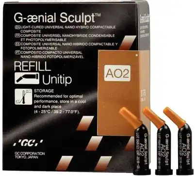 G-aenial Sculpt Universal Composite, Unitip Refill, 0.16 ml, Shade AO2, 10/Pk, 009179 thumbnail 6