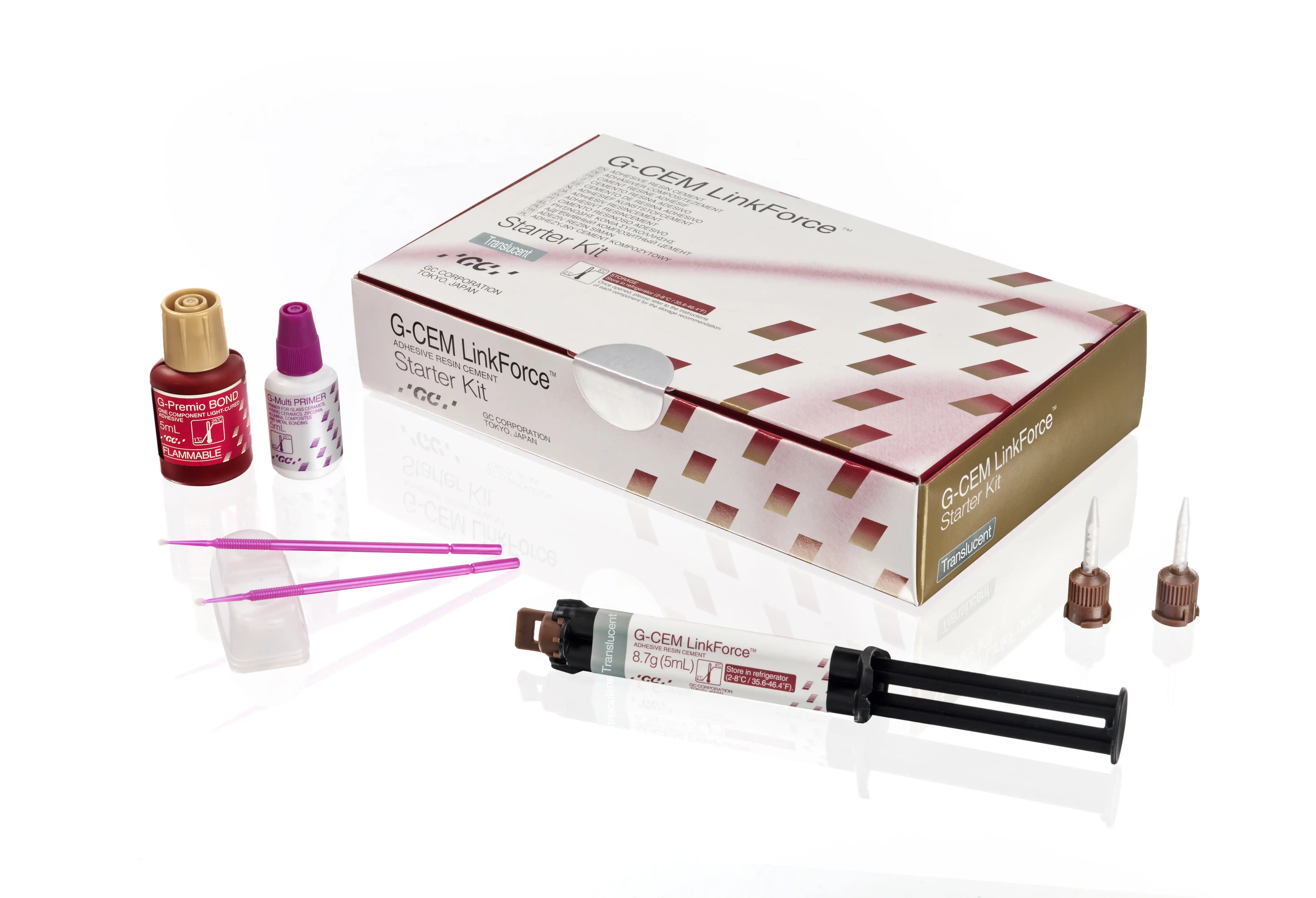G-CEM LinkForce Adhesive Resin Cement Starter Kit, Translucent, 1 Kit (010119) thumbnail 4