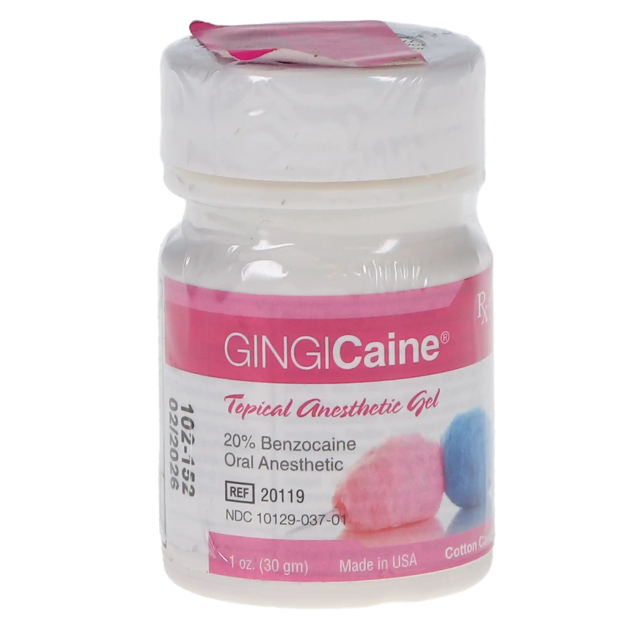 Gingicaine Topical Anesthetic Gel, 20% Benzocaine, 1 oz Jar, Cotton Candy, 1/Pk thumbnail 5