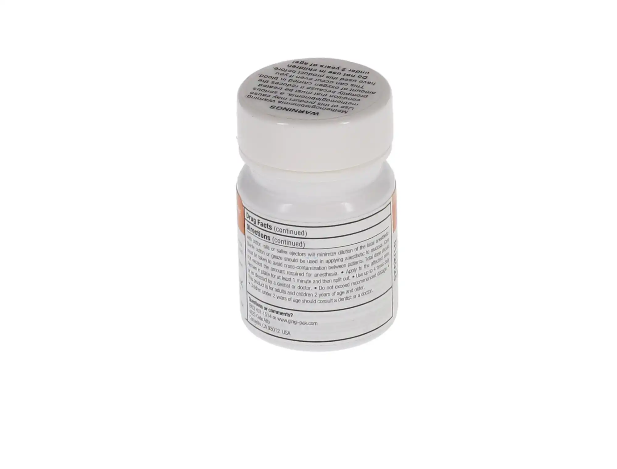 Gingicaine Topical Anesthetic Gel, 20% Benzocaine, 1 oz Jar, Piña Colada, 1/Pk thumbnail 3