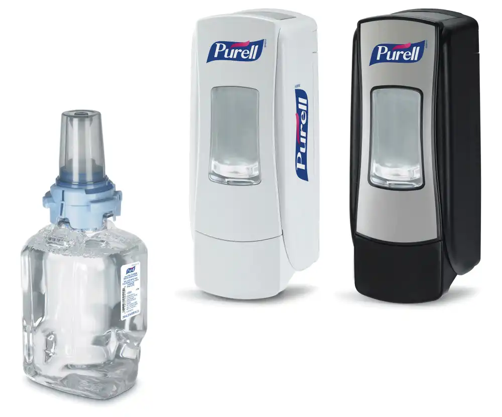 Purell ADX/LTX Floor & Wall Protector, White, Fits ADX and LTX Dispensers - Purell ADX/LTX Floor & Wall Protector - Image 1