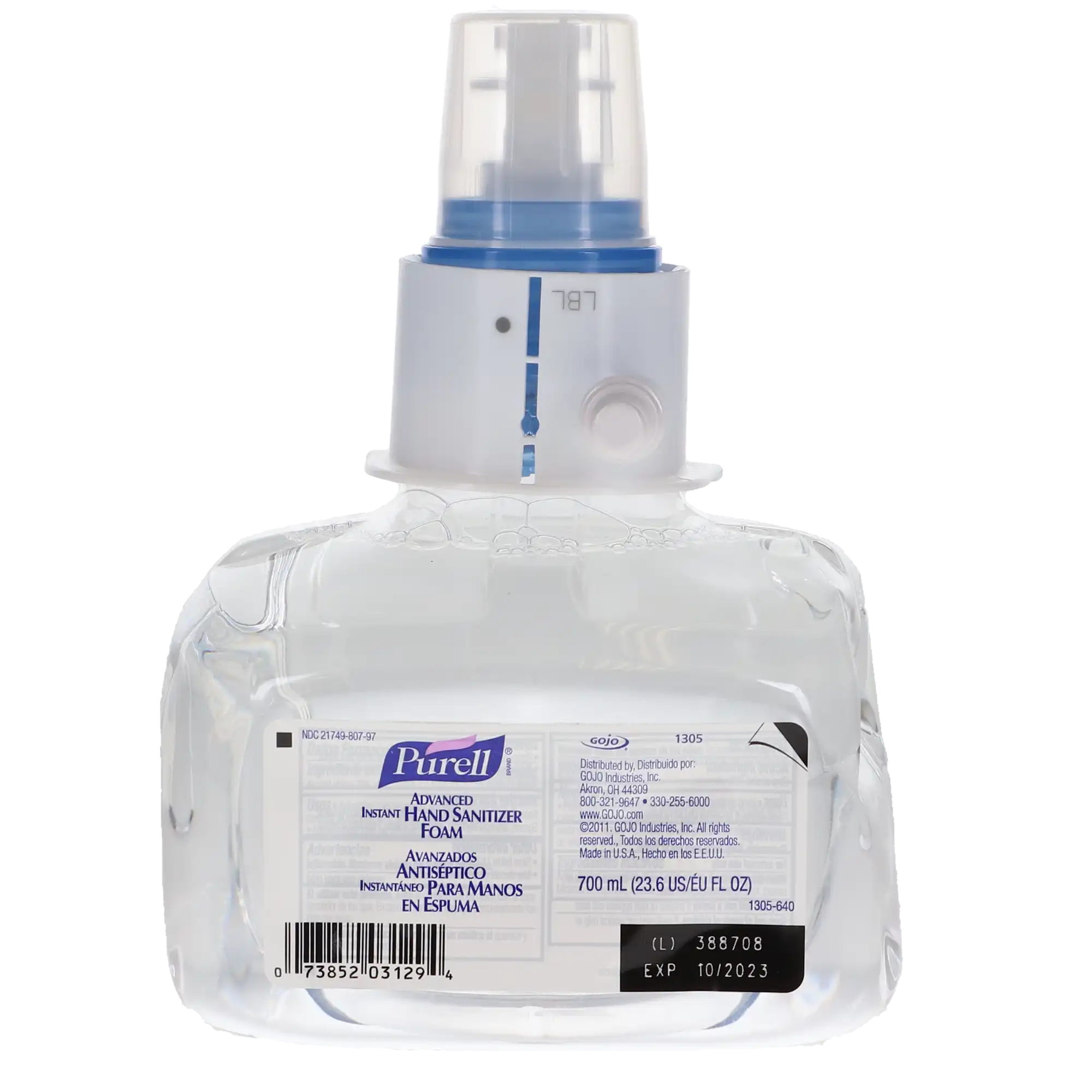 PURELL LTX-7 Instant Hand Sanitizer Foam, 700 mL Bottle, 3/Case thumbnail 5