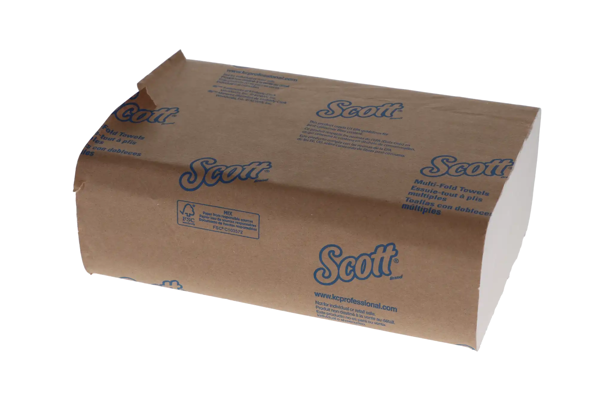 Scott Essential Multi-Fold Paper Towels, 9.2" x 9.4", 1-Ply, White, 4000/Case, 01804 thumbnail 5