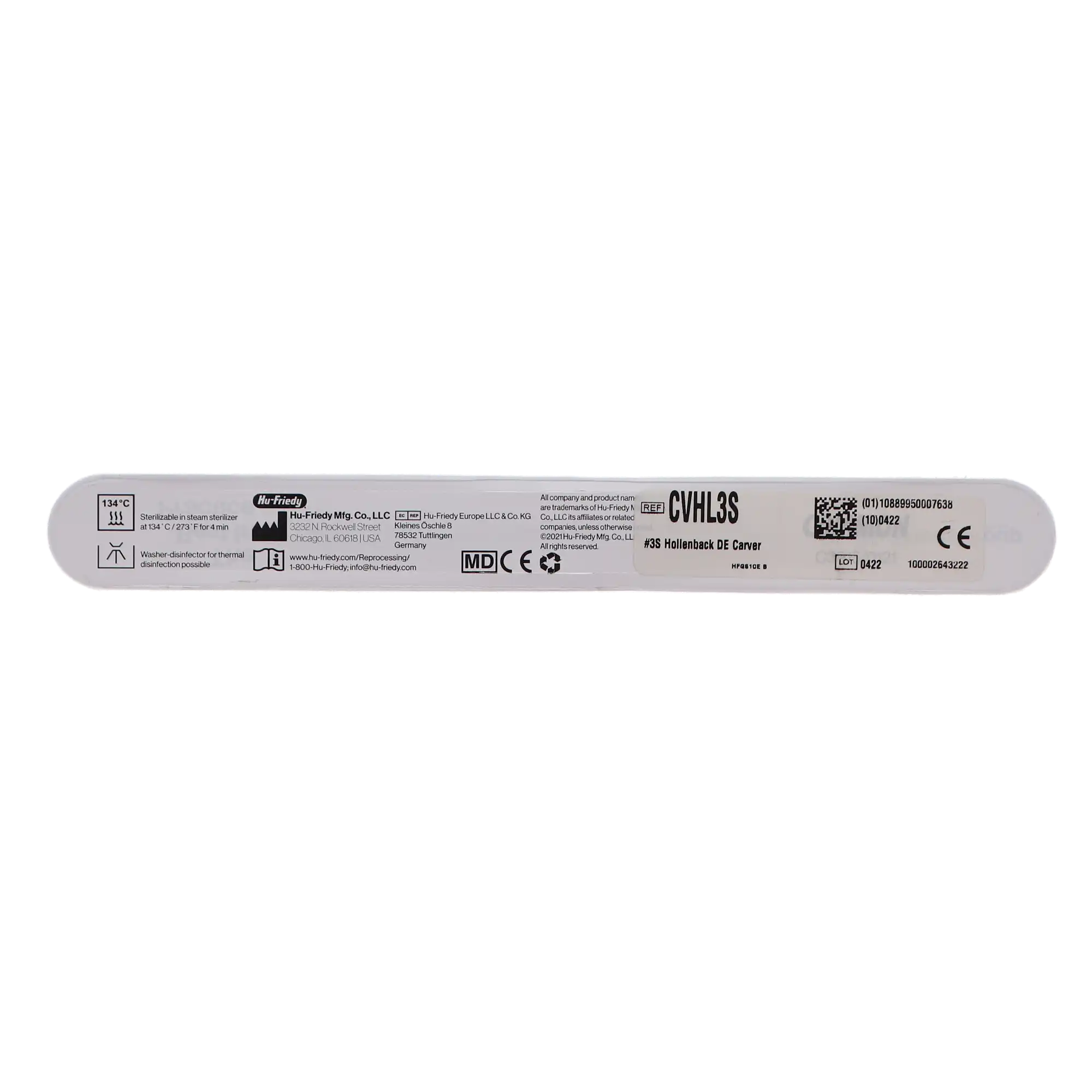 Hu-Friedy 3S Hollenback Double-Ended Carver, #41 Round Handle, CVHL3S thumbnail 4