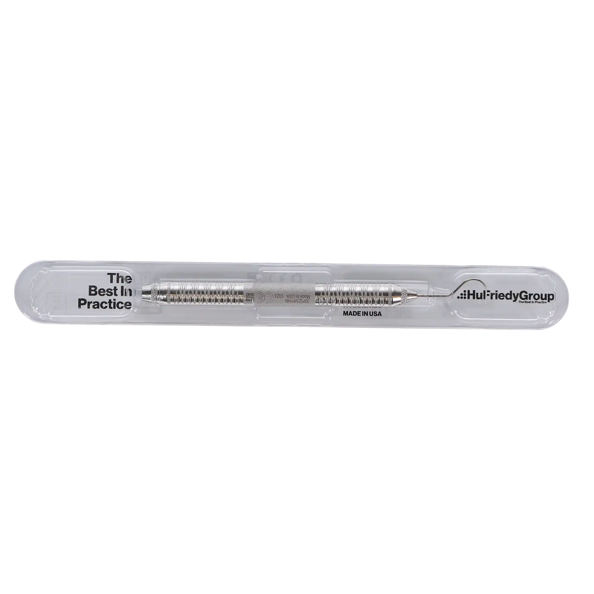 Hu-Friedy ColorVue Expro 23 Explorer/Probe Handle, #6 Satin Steel, Double-Ended, XP23/PH6 thumbnail 5