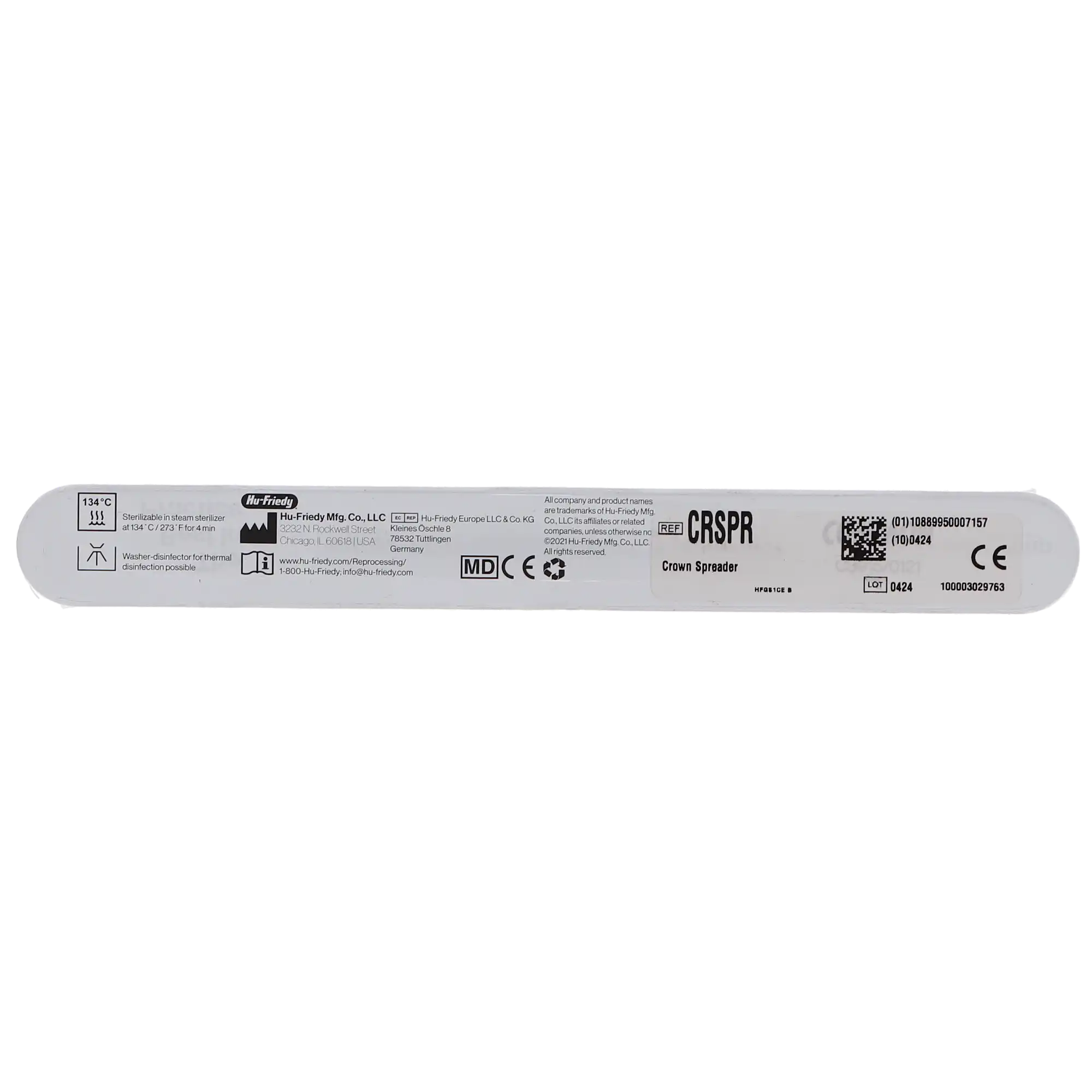 Hu-Friedy Nash/Taylor Crown Spreader, Double-Ended, #6 Satin Steel Handle, 1/Pk, CRSPR thumbnail 5