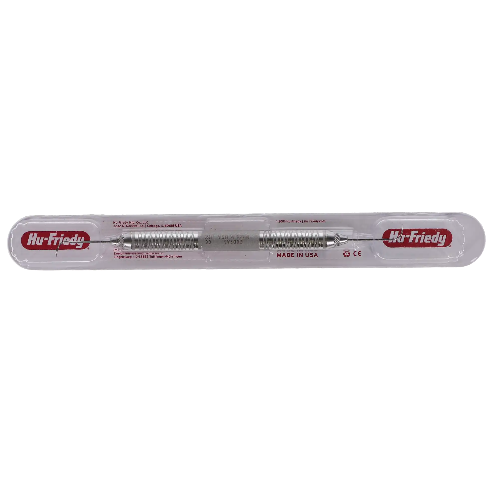 Hu-Friedy EXD2A6 Explorer, Double-Ended, 2A Pigtail, #6 Satin Steel Handle thumbnail 5
