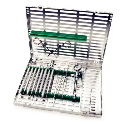 Hu-Friedy IMS Signature Series Cassette, 16-Instrument, Large, Green, with Accessory Area, 1/Pk, IM4169 thumbnail 2