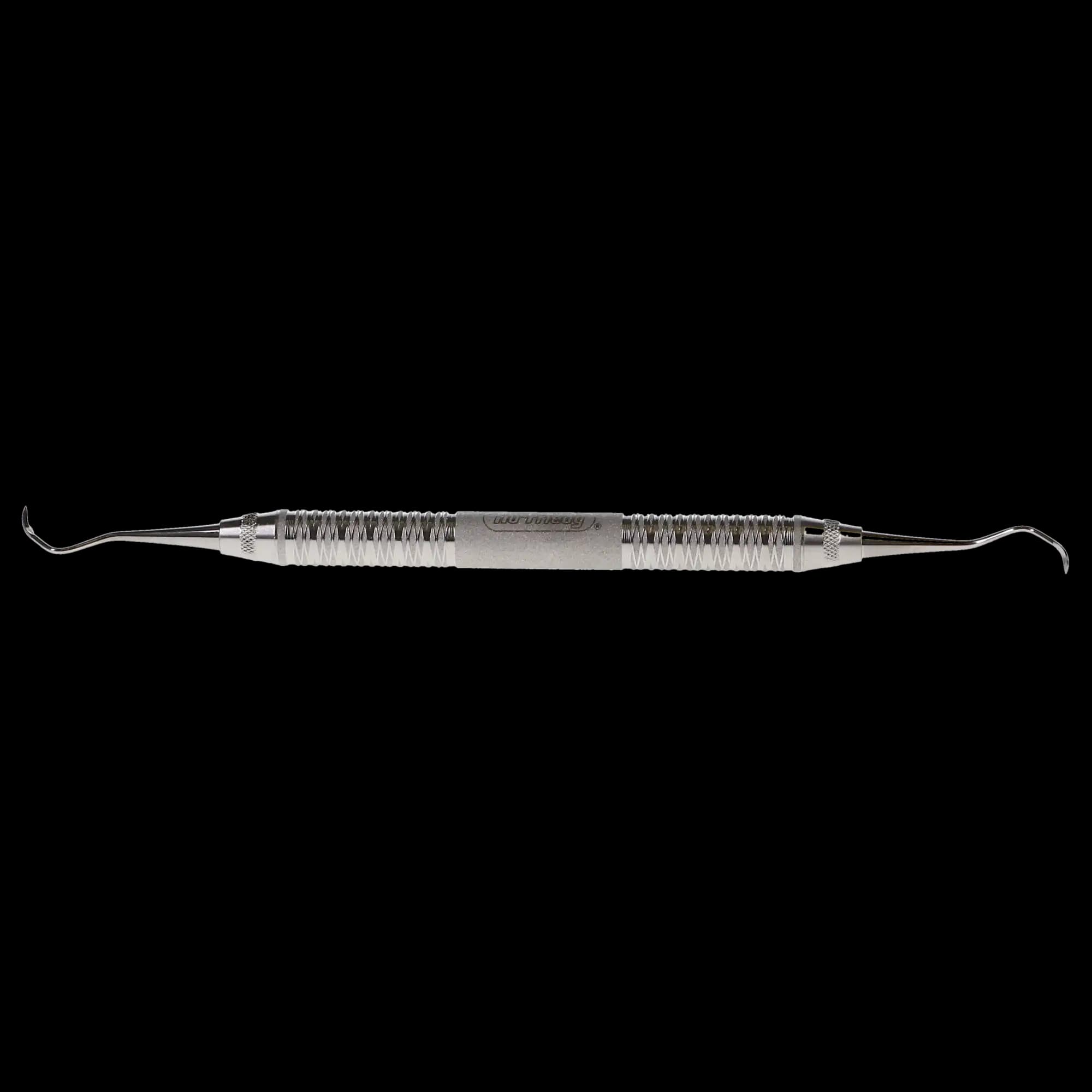 Hu-Friedy McCall 13S/14S Pointed Double-Ended Curette, #6 Satin Steel Handle, SM13/14S6 thumbnail 6
