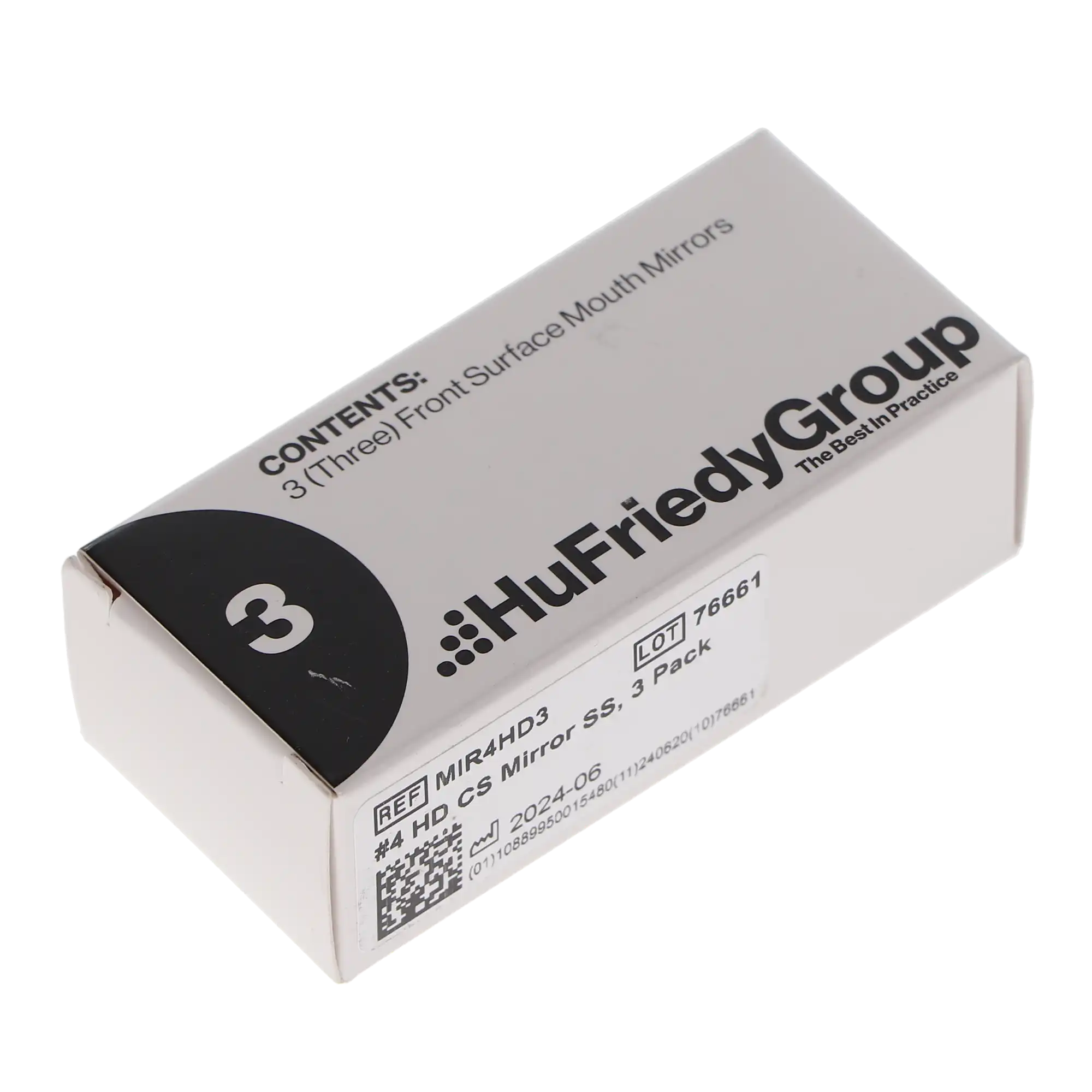 Hu-Friedy Cone Socket Mouth Mirror, HD, Single-Sided, #4, 3/Pk, MIR4HD3 thumbnail 5